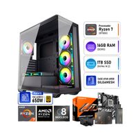 COMPUTADORA PC GAMER AMD IA RYZEN 7 8700G RAM 16GB SSD 1TB