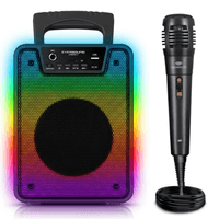 Parlante Eversound Urban 4? EV 1003 conexion Bluetooth iluminacion RGB Flaming color negro