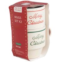 Set de Mugs DECO HOME Rústica x2un