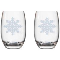 Set de Vasos Snow Navidad CRISTAR 2pzas