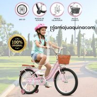 Bicicleta Campera con Canasta Aro 20 «SEVILLA» Rosa
