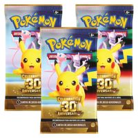 Pack Cartas Coleccionables POKÉMON TCG 30.º Aniversario Español x3un