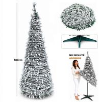 Arbol Navideño Plegable Nebado 180cm  Arbol de Piso