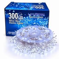 Tira de luces Blanco Alambre flexible 300 Leds