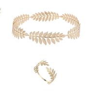 Set corona y pulsera dorada diosa griega o romana disfraz Halloween