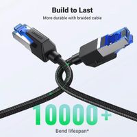Cable De Red Cat8 Conector Rj45 40 Gbps Lan Ethernet 3 Metros UGREEN