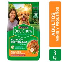 Alimento para Perro DOG CHOW Adultos Razas Medianas y Pequeñas Nutrición Reformada Bolsa 3kg