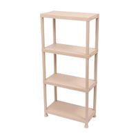 Estante de plástico 4 Racks Beige
