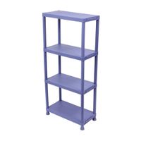 Estante de plástico 4 Racks Azul Aura