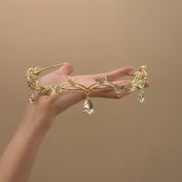 Diadema corona princesa hada o elfo cosplay disfraz Halloween dorada