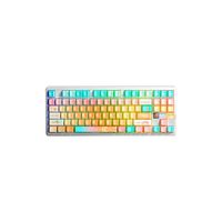 Teclado Gamer Aula F87 Pro V2 Inalámbrico Inglés Meteor Ice Cream Switch