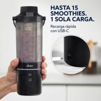 LICUADORA PORTÁTIL GOMAX OSTER, 590ML NEGRO BLSTGFP B20
