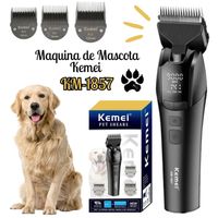 Máquina de Cortador Pelo Para Mascotas Kemei KM-1857