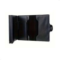 Billetera Cartera Doble Tarjetero Aleacion Aluminio Y Rfid