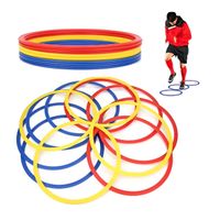 Set 12 Aros Deportivos 50 cm Entrenamiento Funcional Coordinación Agilidad Fútbol