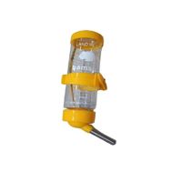 Bebedero de botella para hamster con válvula 80ml amarillo
