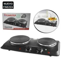 Cocina Eléctrica FINEZZA 2 Hornillas FZ-204D4N 2250W- MEGA IMPORT