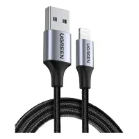 Cable Vulcanizado Usb A Lightning Para Iphone 1m Carga Rápida 2.4a - Gris