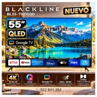 Televisor BLACKLINE QLED 55 UHD 4K Smart TV BL55-T6210QD - Modelo Nuevo - MEGA IMPORT