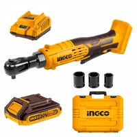 Llave Rachet 3/8"" 20V + Dados + Bat 2Ah CDRLI2060152 INGCO