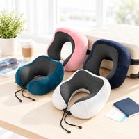 Cojín Para Cuello Memory Foam Para Viaje Avión Auto Y Oficina
