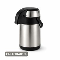 Termo Sifón 3L Acero Inoxidable Conserva Bebidas por Más Tiempo