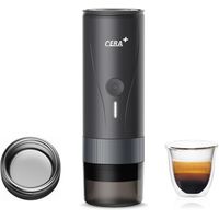 CERA+ | Mini Máquina de café Espresso autocalentable Versión Pro PCM04A Negro