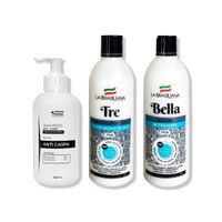 SHAMPOO ANTICASPA 350ML + SHAMPOO TRE 500GR + MÁSCARA DIECI 500GR