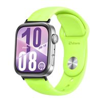 Correa Silicona Para Huawei Watch Fit 4 Broche Metal Black Verde Limón
