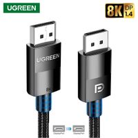 Cable DisplayPort 1.4 Ugreen  8K@60Hz 4K@240Hz 32.4Gbps Trenzado de 2 Metros