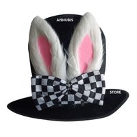 Sombrero conejo blanco talla estándar disfraz Halloween