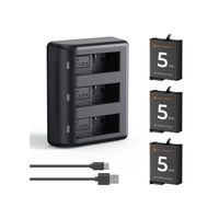 Kit de 3 baterías + cargador triple para DJI OSMO Action Pro 5/4/3 KF28.0086