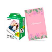 Combo Pack de pelicula Fujifilm instax mini x 20+ Album 60 Fotos