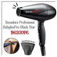 Secadora De Cabello Profesional BaBylissPRO Black Star – B6200PE - MEGA IMPORT