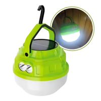 Foco Linterna LED Recargable Solar y USB 100W para Camping y Emergencias Verde
