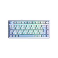 Teclado Gamer Aula F75 RGB Inalámbrico Español Reaper Switch White/Cyan