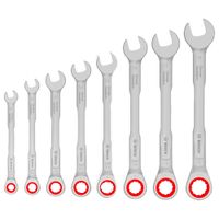 Juego Llave combinada c/ Ratchet Bosch 8-19 mm x8 pz