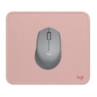 COMBO LOGITECH MOUSE M280 GRIS Y PAD MOUSE 200X230 ROSADO