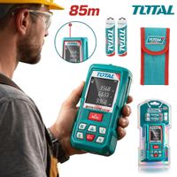 Medidor de Distancia Láser TOTAL 85 Metros Telémetro Digital Pantalla LCD