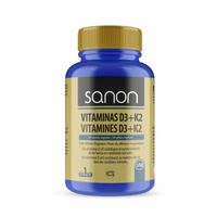 Vitamina D3 + K2 Sanon - 180 Cápsulas vegetales