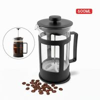 Cafetera Prensa Francesa 600ml Vidrio Borosilicato Resistente
