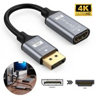 Adaptador Convertidor DisplayPort a HDMI 4K Ultra HD