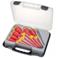 Desarmadores dielectricos aisla 1000V + PROBADOR DE CORRIENTE STANLEY