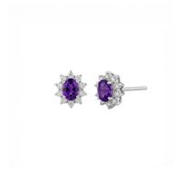 Aretes Esencia Amatista Plata 925