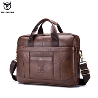 Maletin De Cuero Vacuno Marron Bull Ejecutivo Hombre Portalaptop 15pulg 40x29x8