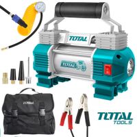 compresor de aire para auto a Batería TOTAL 12-13.5V 120 PSI