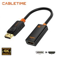 Adaptador DisplayPort a HDMI CABLETIME 4K 30Hz CP21B