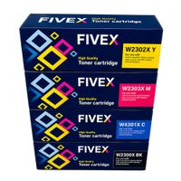 ? Kit de Toner HP Compatible 230X CYMK 4203, MFP 4303 con CHIP
