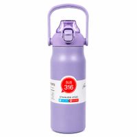Botella Térmica de Acero Inoxidable D-534 1200ml Lila con Asa y Tapa Hermética