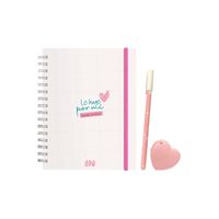 Pack Ingenial Jade: agenda semanal infinita + mini dispensador de cinta + lapicero